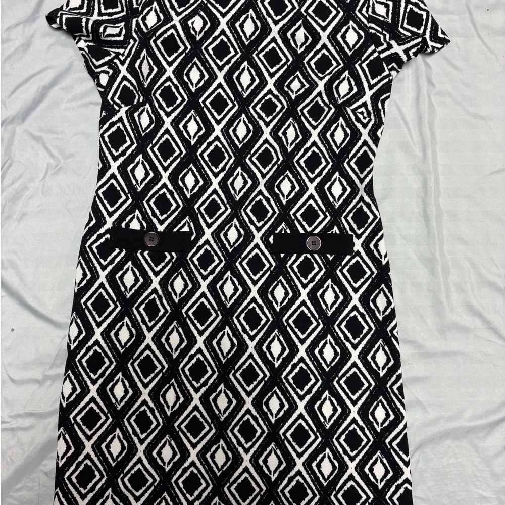 Black & White Geometric Dress